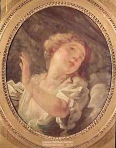 Young Woman Turning Away or La Resistance by Jean-Honore Fragonard
