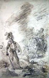 Lidia advances to meet Alceste by Jean-Honore Fragonard