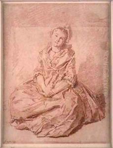 Seated Girl by Jean-Honore Fragonard