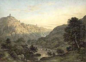 The Cascatelle and Villa of Maecenas near Tivoli by Jean-Honore Fragonard