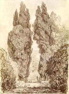 Large Cypresses at the Villa dEste