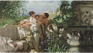 By The Fountain by Henrik Ippolipovich Semiradskii