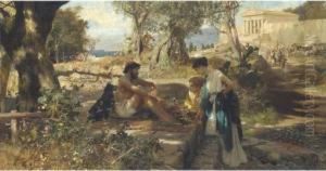 A Travelling Merchant In Ancient Greece by Henrik Ippolipovich Semiradskii