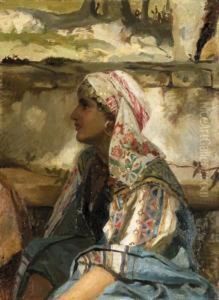 Portrait Of Mary by Henrik Ippolipovich Semiradskii