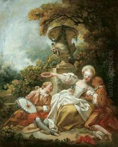 La coquette fixee ('The Fascinated Coquette') by Jean-Honore Fragonard