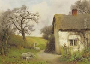 At The Cottage Gate by Benjamin D. Sigmund