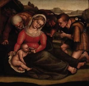The Adoration Of The Shepherds by Luca Signorelli