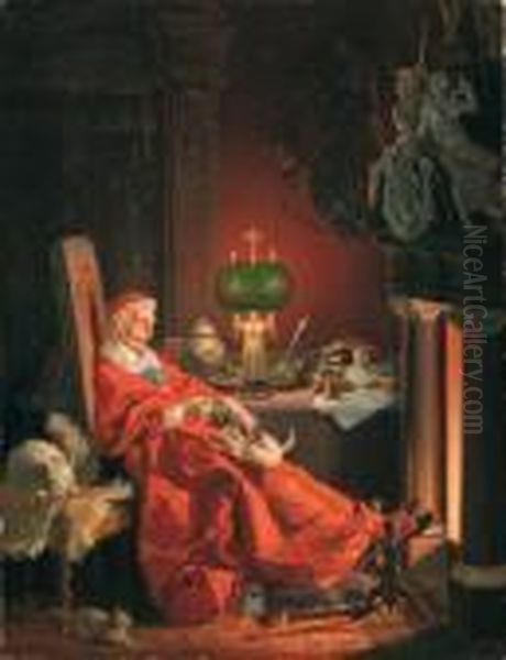 Il Cardinale Richelieu Davanti Al Fuoco - view 1