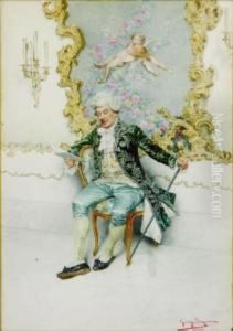 An Elegant Gentleman by Guiseppe Signorini