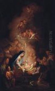The Adoration Of The Shepherds by Franz Sigrist