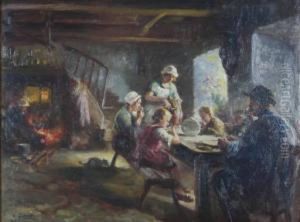 Family Gathered Around The Table