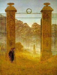 Cemetery At Dusk by Caspar David Friedrich