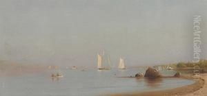 Palisades Of The Hudson River by Francis Augustus Silva