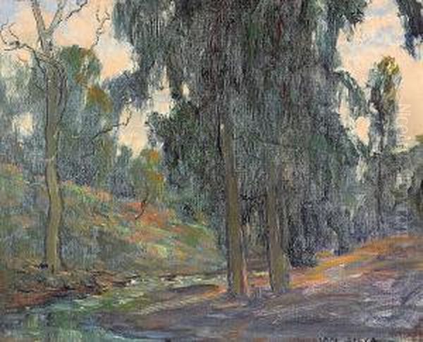 Eucalyptus By A Stream (no.1347) - view 1