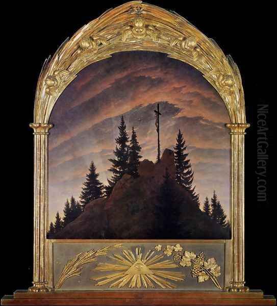 Cross in the Mountains (Tetschen Altar) by Caspar David Friedrich