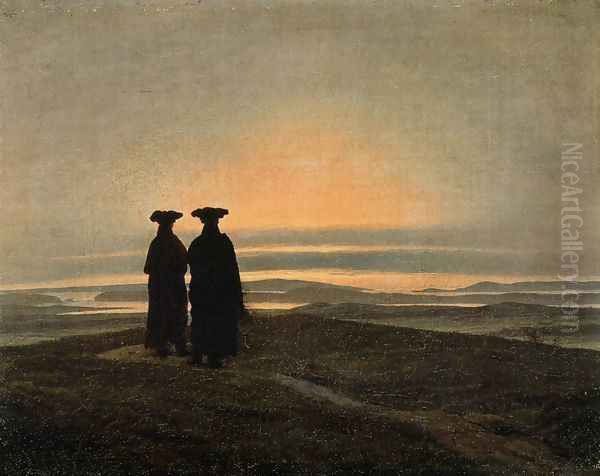 Evening Landscape with Two Men 1830-35 - view 1