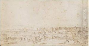 Vue Du Palais De Versailles
Prise Derriere Les Ecuries Vers 1685 (avant La Construction De La
Chapelle) by Israel Silvestre