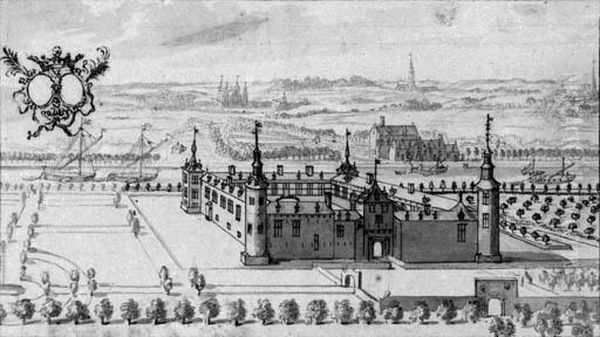 A Bird's-eye View Of Bel-oeil (?), With A Double Armorial Cartoucheabove - view 1