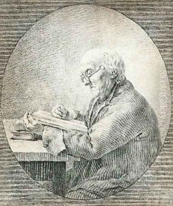 Adolf Gottlieb Friedrich Reading 1802 by Caspar David Friedrich