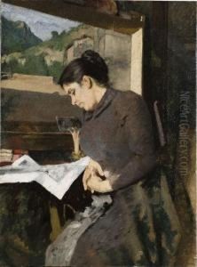 La Moglie Che Legge Il Giornale