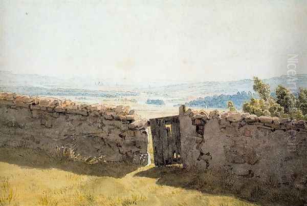 Landscape with Crumbling Wall - view 1
