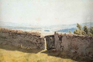 Landscape with Crumbling Wall