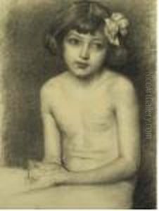 Bimba Con Fiocco E Frangetta