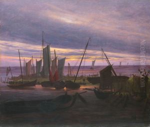 Boats in the Harbour at Evening c. 1828