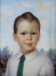 Portrait Of A Boy by Simkha Simkhovitch