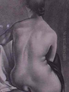 Seated Female Nude by Simkha Simkhovitch