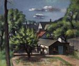 The Red Roof by Simkha Simkhovitch