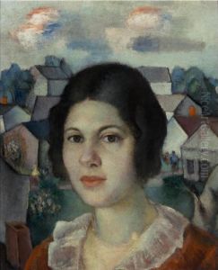 Portrait Of A Young Girl by Simkha Simkhovitch