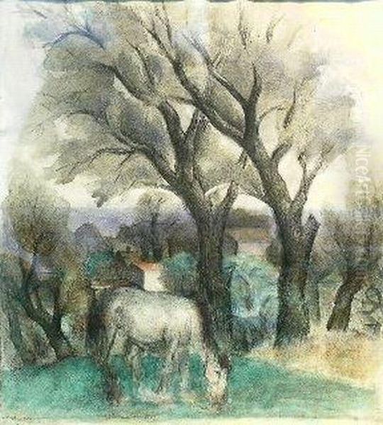 Horse Grazing - view 1