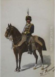 A Mounted Officer Of The 21st Hussars