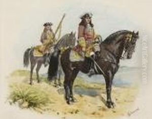 Barrymore's Regiment Of Foot, Serving Asdragoons In Spain In 1706