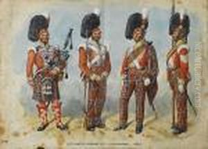 72nd Duke Of Albanys Own 
Highlanders Within An Album Of Prints And Photographs Of Soldiers