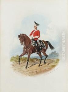 An Officer In The 2nd Dragoon Guards, 'the Queens Bays' by Richard Simkin