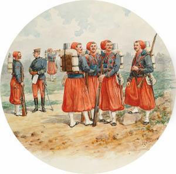 A Group Of French Zouaves - view 1