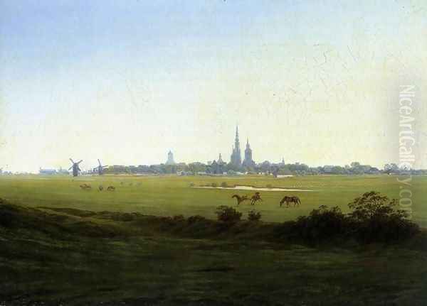 Meadows near Greifswald c. 1822 - view 1