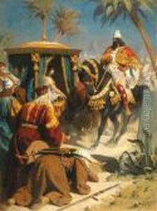 La Rencontre D' Assuerus Et Esther by Franz Xaver Simm