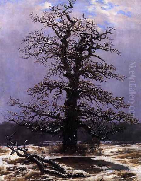 Oak in the Snow 1820s - view 1