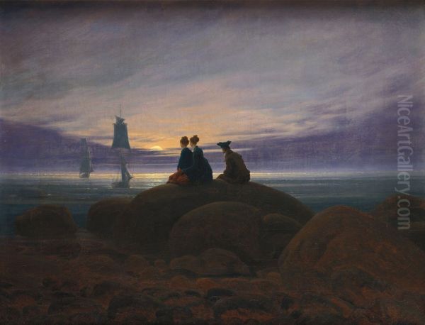 Moonrise by the Sea c. 1822 - view 1