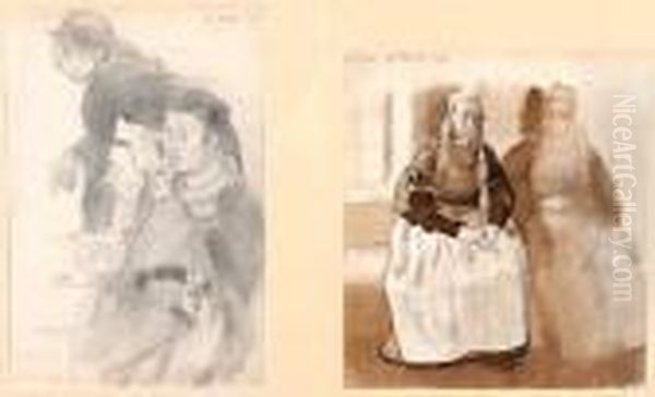 Croquis De Bretons - view 1