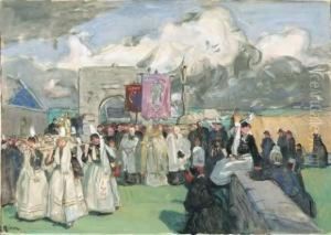 Procession Au Pays Bigouden by Lucien Simon