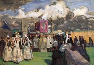 Pardon En Bretagne by Lucien Simon