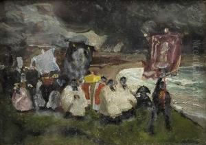 Procession A Penhors by Lucien Simon