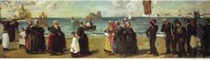 La Procession. by Lucien Simon