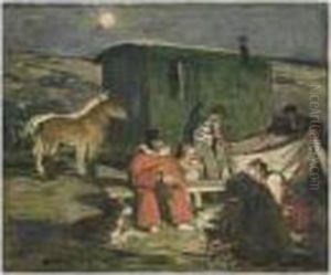 Les Saltimbanques by Lucien Simon