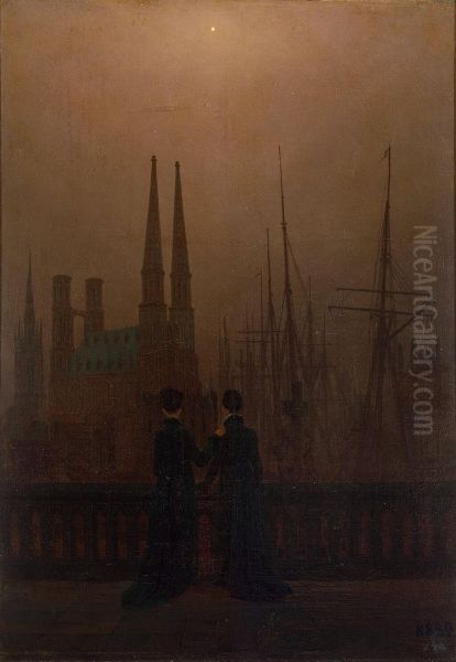 The Sisters on the Balcony c. 1820 - view 1
