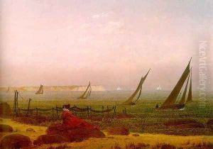 Woman on the Beach of Rugen 1818 by Caspar David Friedrich